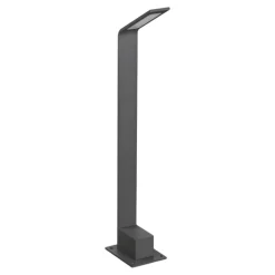 Ideal lux agos pt h60 lampione da giardino led 7w 4000k ip54 antracite moderno