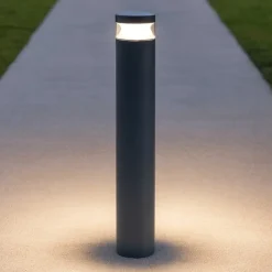 Ideal lux boeing pt h100 lampione da giardino antracite ip65 led