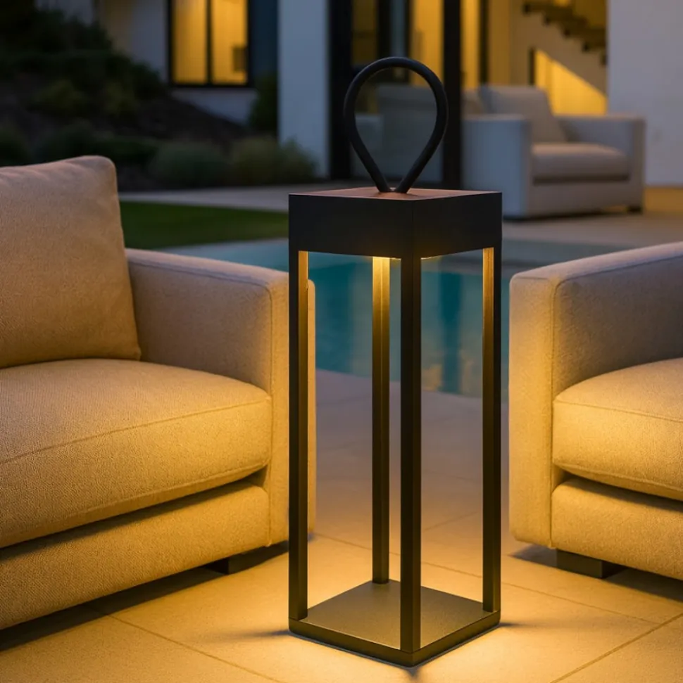 Ideal lux enya tl lampada da tavolo per esterno ip54 nero led