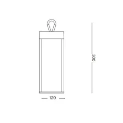 Ideal lux enya tl lampada da tavolo per esterno ip54 nero led