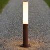 Ideal lux etere pt 3000k lampione da giardino marrone ip44 led 9,5w
