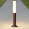 Ideal lux etere pt lampione led 10w 4000k da giardino marrone