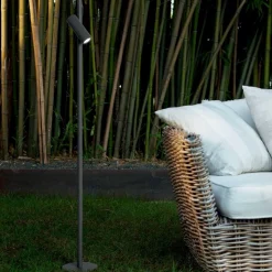 Ideal lux hub pt h110 lampione paletto da giardino orientabile