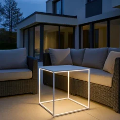 Ideal lux ipotesi pt h50 lampada da esterno bianca led 16w 3000k ip44
