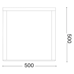 Ideal lux ipotesi pt h50 lampada da esterno bianca led 16w 3000k ip44