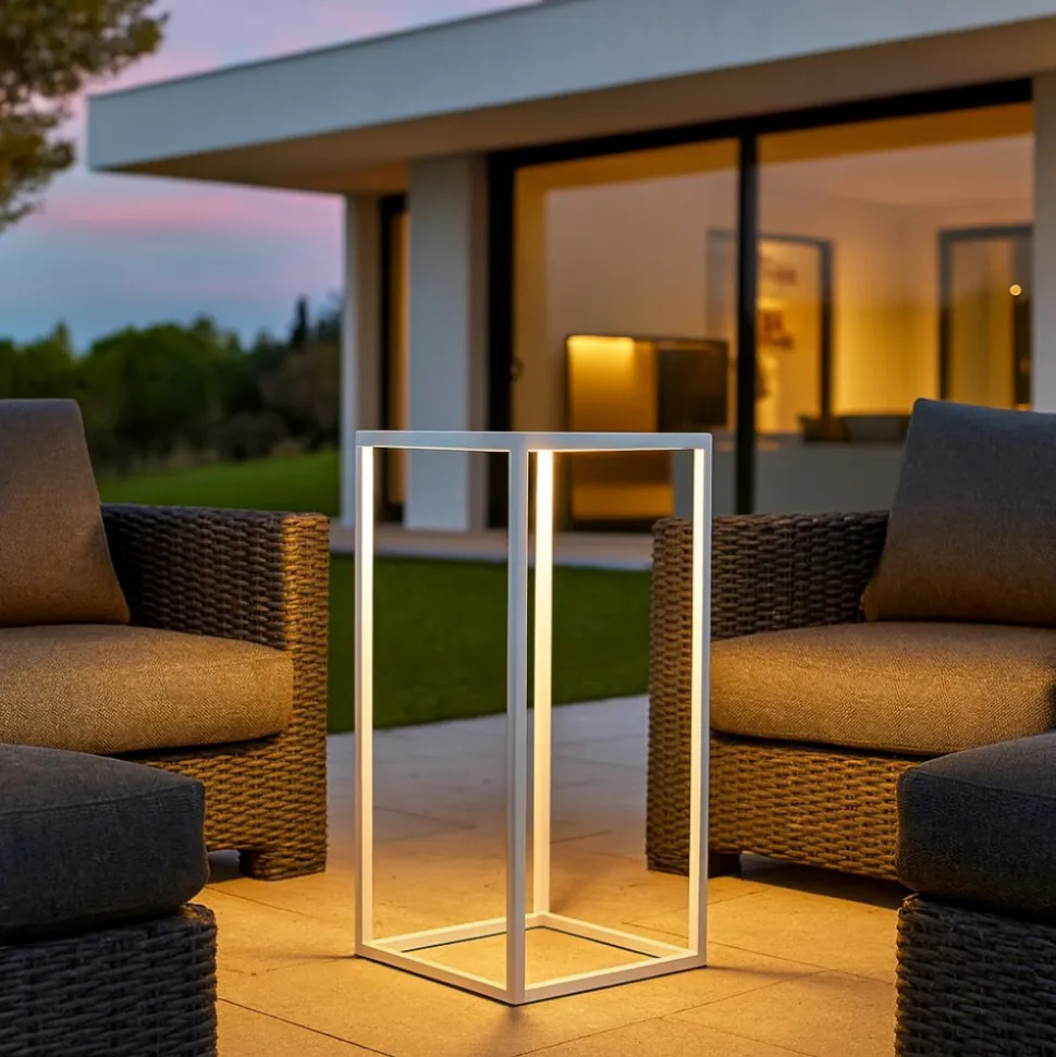 Ideal lux ipotesi pt h73 lampada da esterno bianca