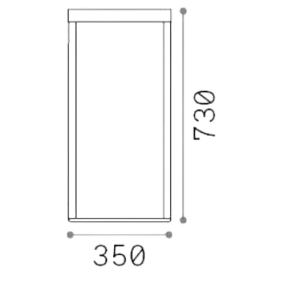 Ideal lux ipotesi pt h73 lampada da esterno bianca