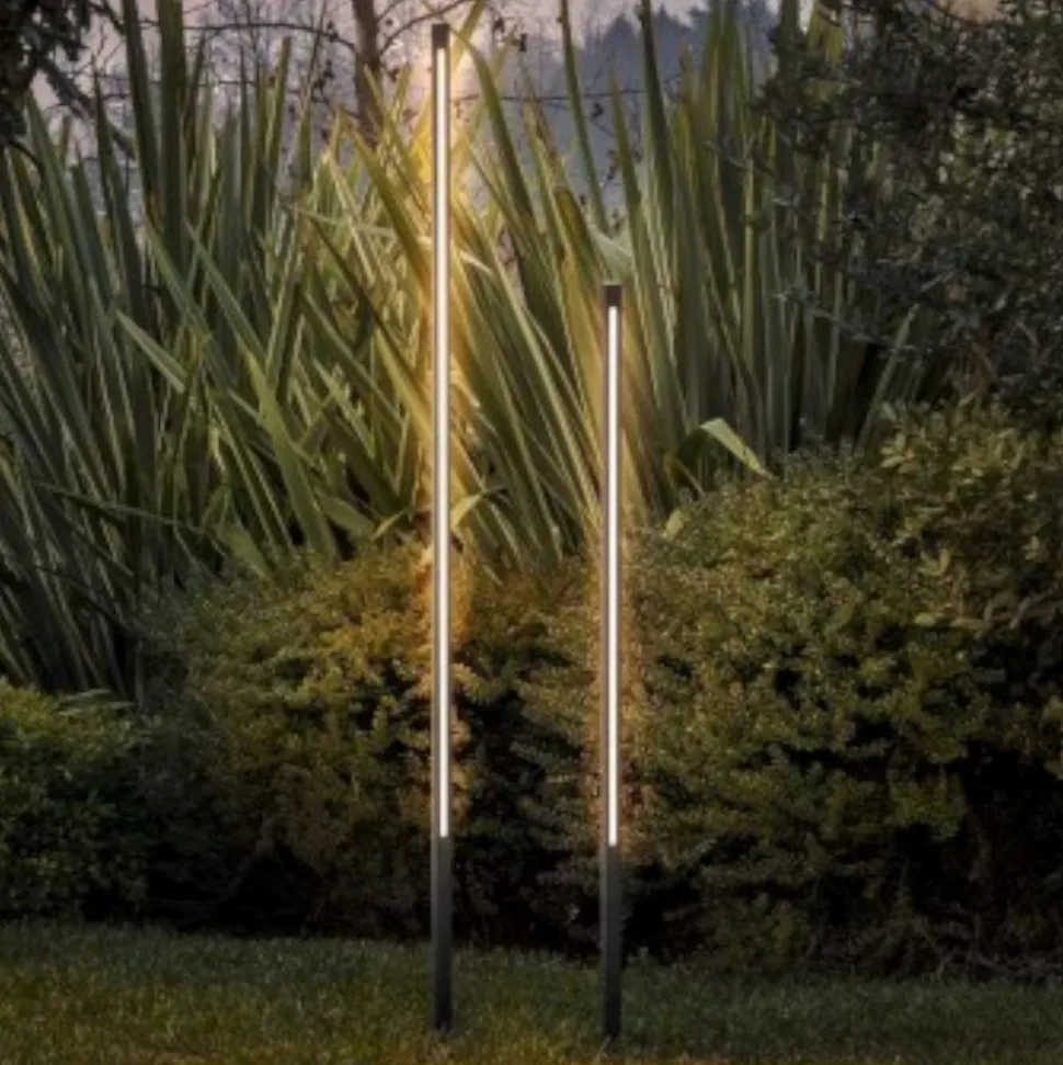 Ideal lux jedi pt h160 lampione da giardino nero nero led 25w 3000k