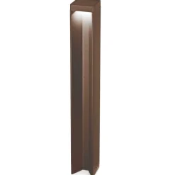 Ideal lux kurt pt 4000k lampione da esterno marrone ip54 led12w
