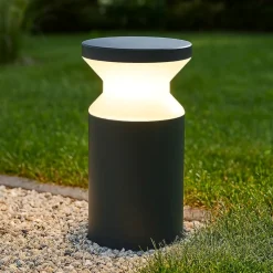 Ideal lux lampioncino per esterni da giardino antracite torre pt1