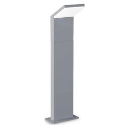 Ideal lux lampione da esterno h50 grigio led style pt