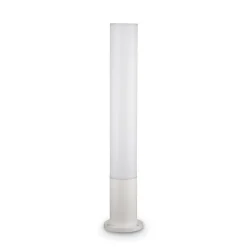 Ideal lux lampione da esterno edo pt1 round bianco cilindrico ip44