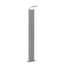 Ideal lux lampione da giardino style pt h100 grigio led 9w 4000k