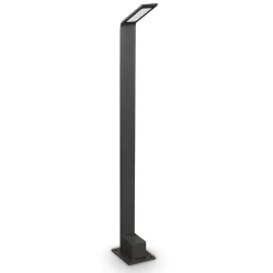 Ideal lux lampione da giardino agos pt h80 4000k nero