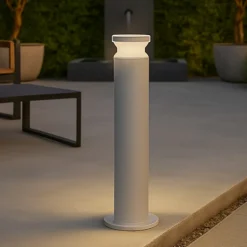 Ideal lux lampione grigio per giardino torre pt1 h60 ip65 moderno