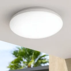Ideal lux mib pl round plafoniera da esterno tonda led 4000k bianco ip65