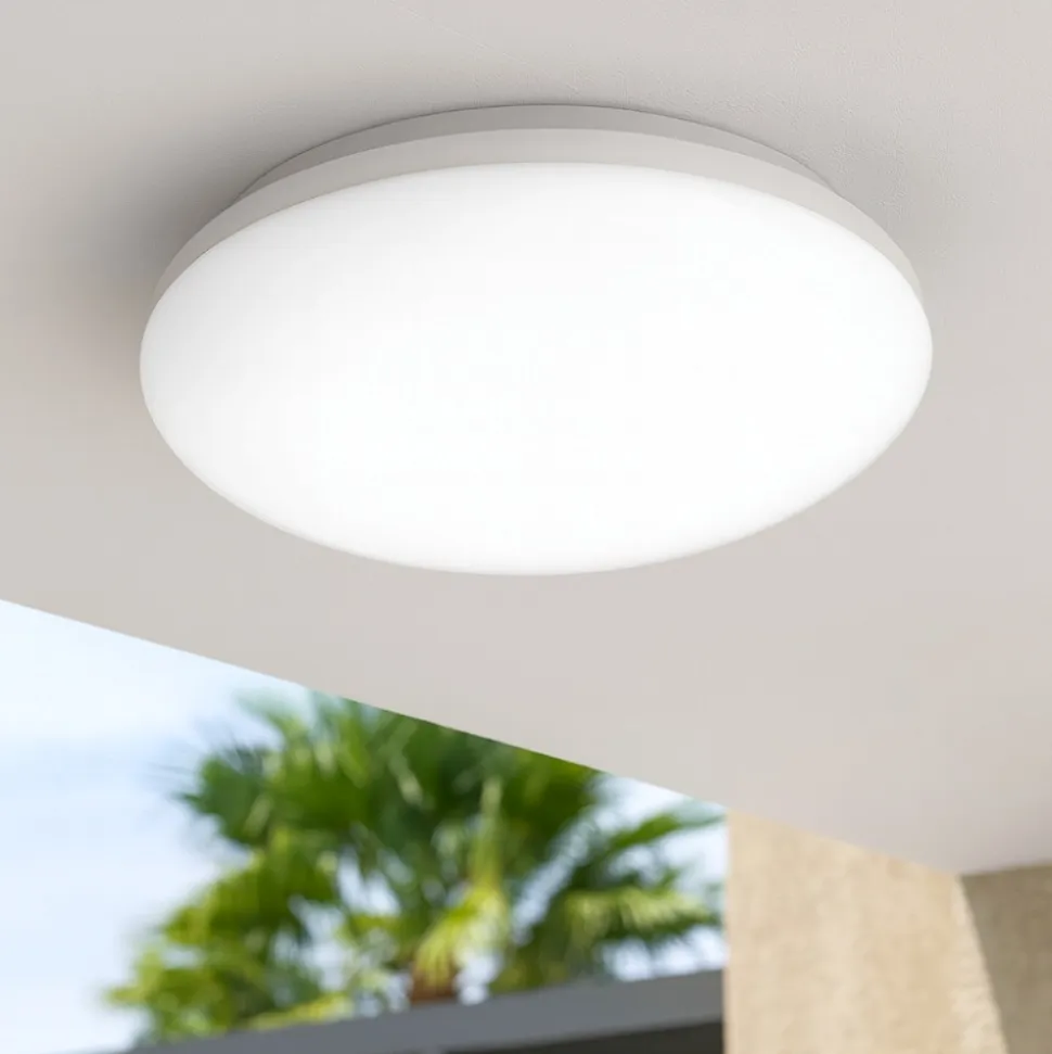 Ideal lux mib pl round plafoniera da esterno tonda led 4000k bianco ip65
