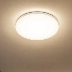 Ideal lux mib pl round plafoniera da esterno tonda led 3000k bianca ip65