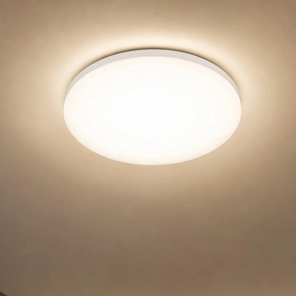Ideal lux mib pl round plafoniera da esterno tonda led 3000k bianca ip65