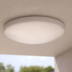 Ideal lux mib pl round plafoniera da esterno tonda led 3000k bianca ip65