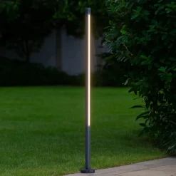 Ideal lux paletto luminoso da giardino antracite led 25w 3000k jedi pt h160
