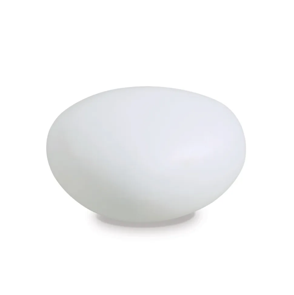 Ideal lux sasso pt1 lampada per esterno giardino sasso bianco