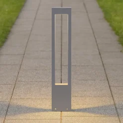Ideal lux vega pt1 lampione da giardino per esterno grigio