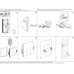 Ideal lux walky-3 fi segnapasso led 1w 3000k 220-240v di gesso bianco da incasso