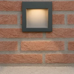 Ideal lux wire segnapasso per esterno antracite incasso parete led 4w 3000k ip65