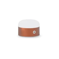 Ideal lux abat jour lampada da comocino mignon tl led dimmerabile rame fp