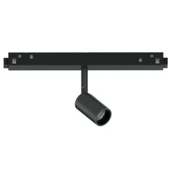 Ideal lux ego modulo faretto singolo nero led 8w 2700k per binario monofase