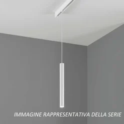 Ideal lux ego pendant lampada led 13w 3000k nero 48v ottica 30