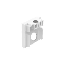 Ideal lux ego tappo bianco chiusura finale con foro per binario monofase ego