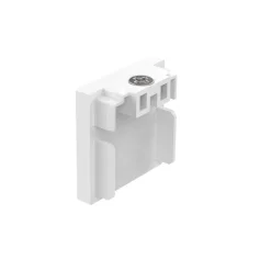 Ideal lux ego tappo finale senza foro bianco per binario monofase ego