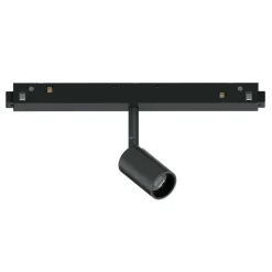 Ideal lux ego track faretto monofase nero 3w 3000k led dimmerabile orientabile