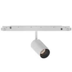 Ideal lux faretto led 8w bianco orientabile magnetico osram per binario monofase 48v