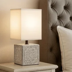Ideal lux kali-1 tl1 abat-jour lampada in ceramica per camera da letto