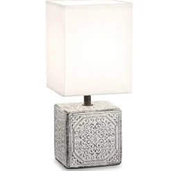 Ideal lux kali-1 tl1 abat-jour lampada in ceramica per camera da letto