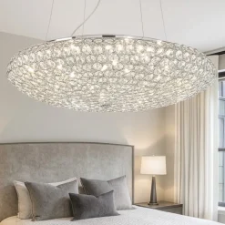 Ideal lux king sp7 lampadario di cristallo per stanza da letto