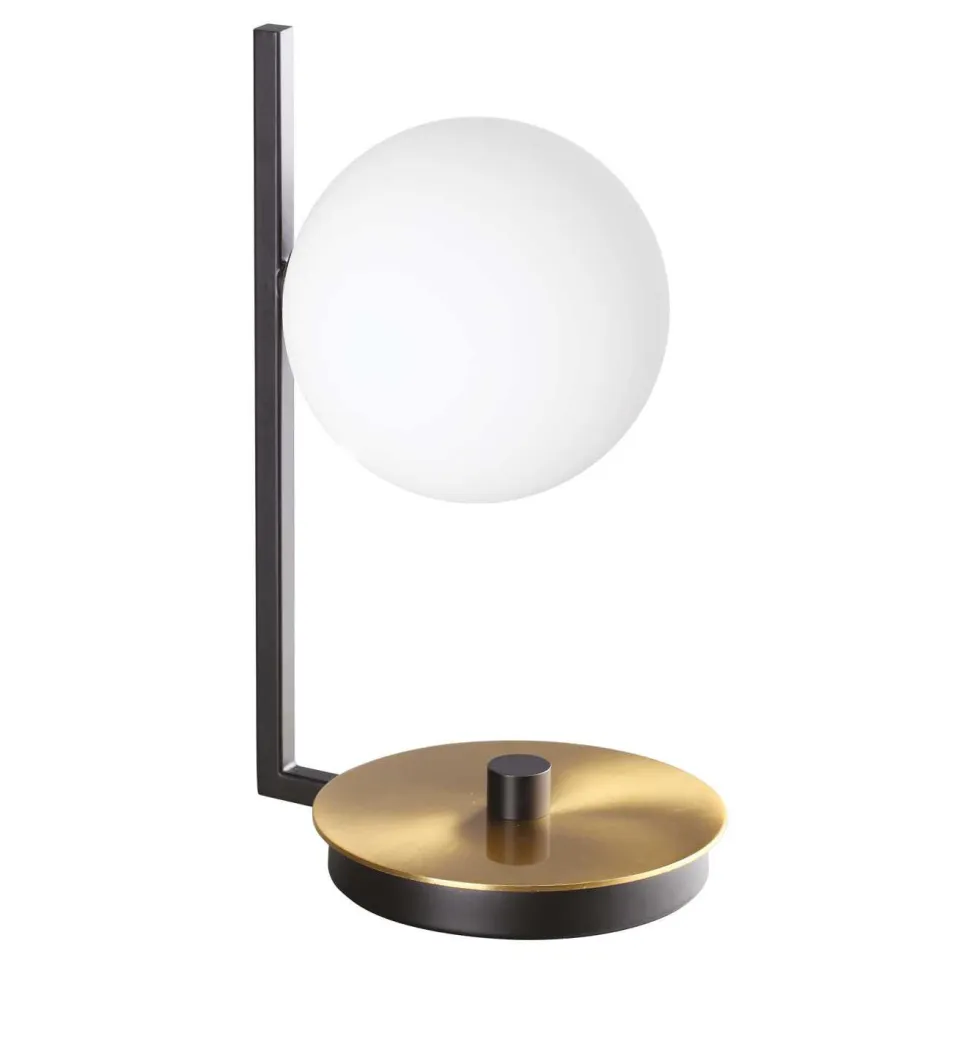 Ideal lux lampada da comodino abat-jour birds tl1 oro
