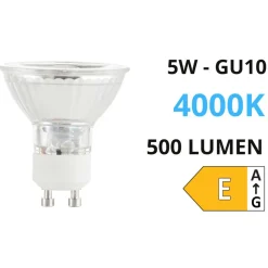Ideal lux lampadina led gu10 5w 4000k 500 lumen 31 dimmerabile