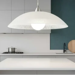 Ideal lux lana sp1 lampadario per cucina piatto di vetro