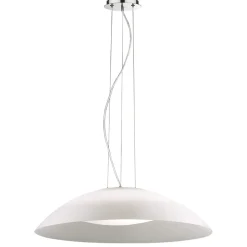 Ideal lux lena sp3 d64 lampadario da cucina doppio vetro bianco luce diffusa