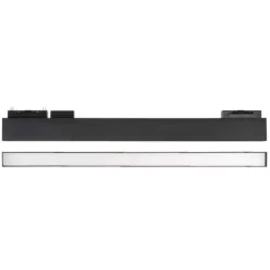 Ideal lux modulo faretto led 48v 26w 3000k nero per binario monofase ottica 100