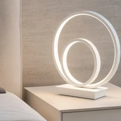 Ideal lux oz tl on-off 2700k abat jour da comodino bianca led