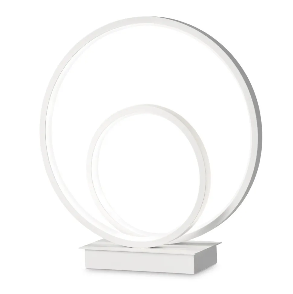 Ideal lux oz tl on-off 2700k abat jour da comodino bianca led