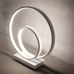 Ideal lux oz tl on-off 2700k abat jour da comodino bianca led