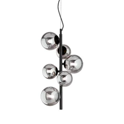 Ideal lux perlage sp6 lampadario stanza da letto fume'