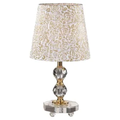 Ideal lux queen tl1 small abat-jour da comodino di cristallo classica
