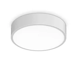 Ideal lux ray pl d30 plafoniera da bagno led 13w 3000k 4000k bianca ip44